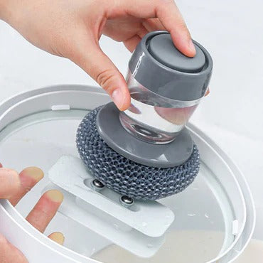 Automatic Soap Dispensing Cleaning Brush – Easy Scrub for Every Kitchen